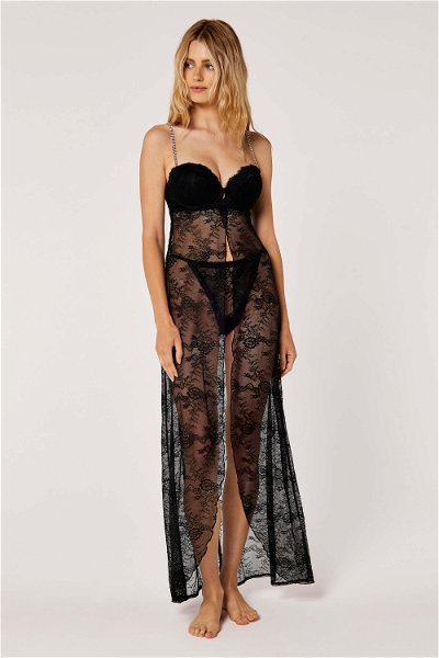 Crystal Strap Lace Maxi Gown product image