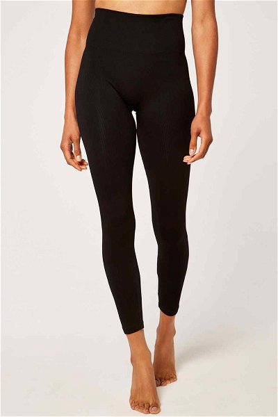Ribbed Seamless High-Waisted Leggings product image