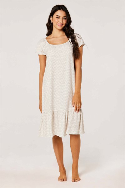 Ruffle Detail Midi Night Gown product image