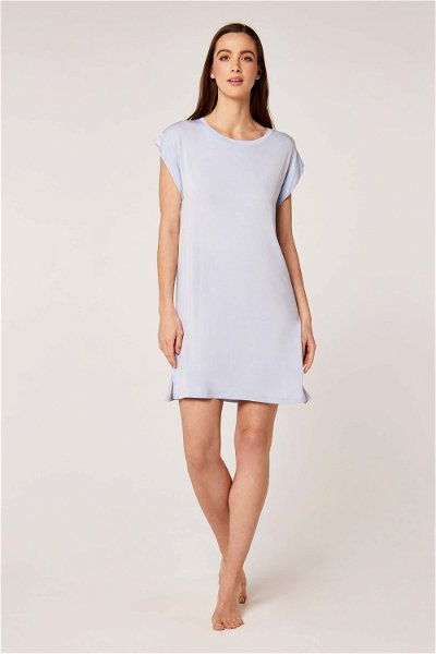 Elegant Short Sleeve Midi Length Night Gown product image