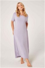 Graceful Lace-Detailed Midi Lounging Gown product image 1