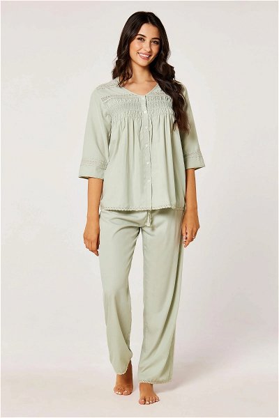 Classic Pyjama Set with Lace Details product image