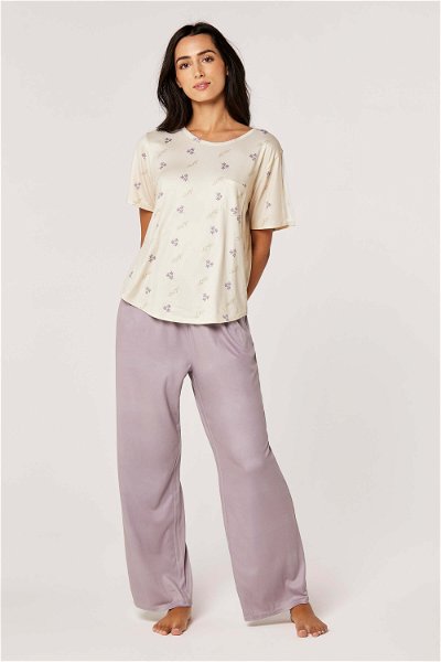 Printed Short-Sleeve Two-Piece Pyjama Set product image