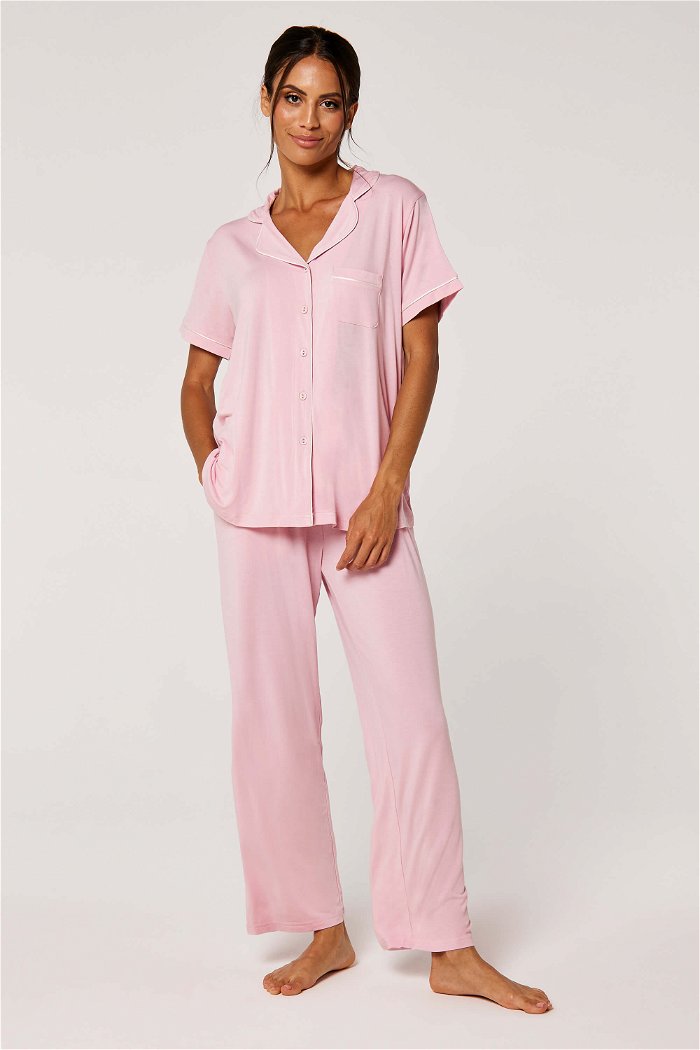 Luxurious Comfort Jersey Two-Piece Pajama Set product image 1