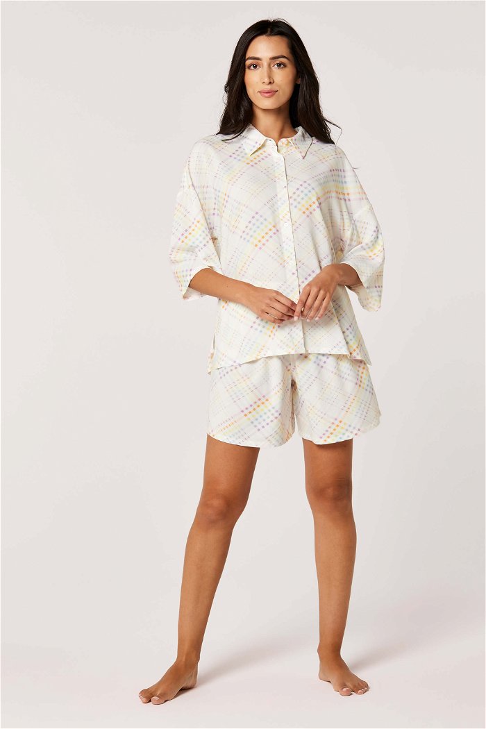 Wide-Cut Pajama Shorts product image 1