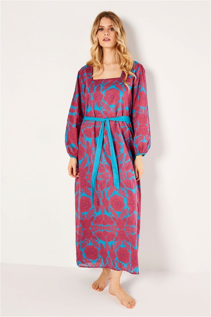Maxi Printed Dress with Belt product image 1