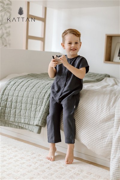Linen Blend Kids Playsuit product image