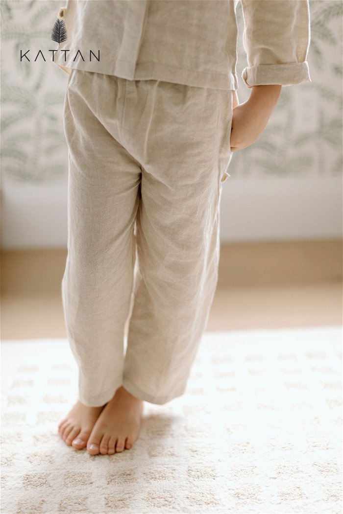 Linen Blend Kids Pants and Shirt Set product image 4