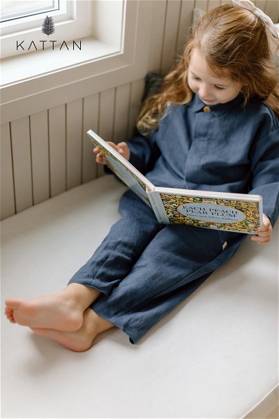 Linen Blend Kids Pants and Shirt Set product image