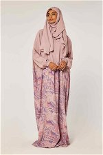 Printed Zippered Prayer Dress with Matching Veil product image 1
