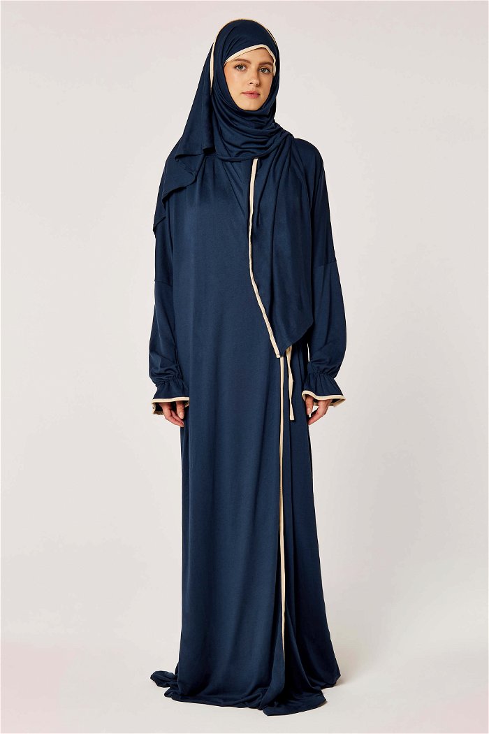 شرشف صلاة مفتوح من الجانب مع حجاب مطابق product image 1