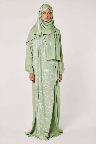 Open Side Prayer Dress with Matching Veil product image