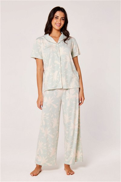 2 Pieces Loose Fit Printed Pajama Set product image