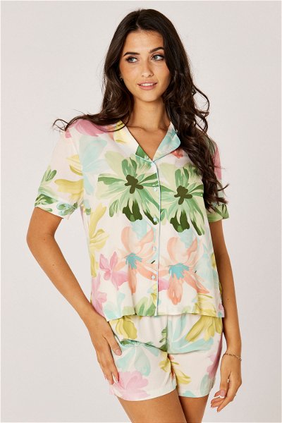 Flower-Printed Pajama Set product image