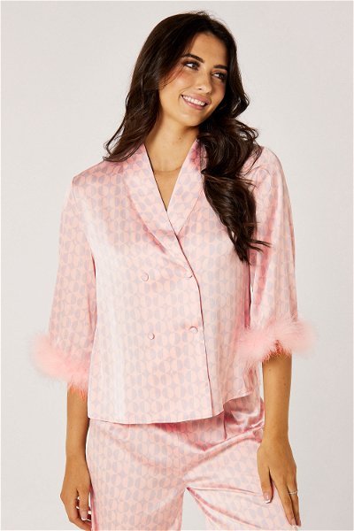 Pajama Set with Feather Details product image
