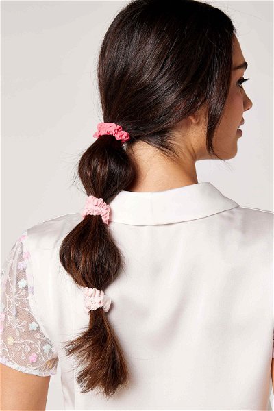 3 scrunchies in pink product image