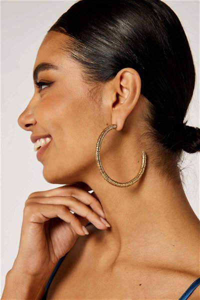 Open Gold Hoop Earrings product image