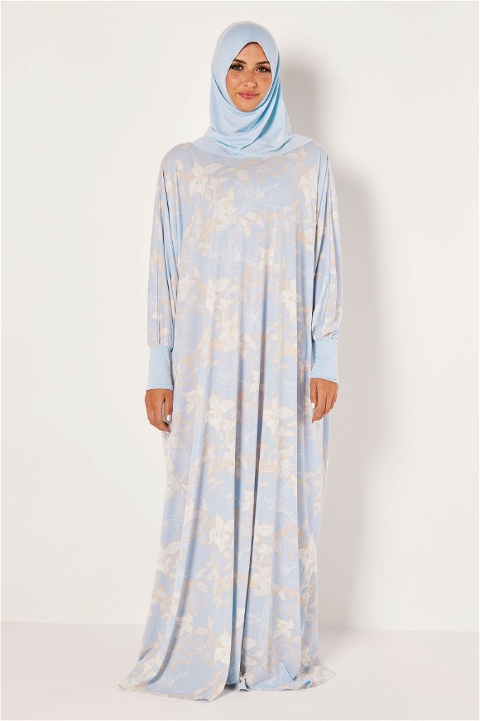 Flower Printed Prayer Dress with Matching Veil product image 1