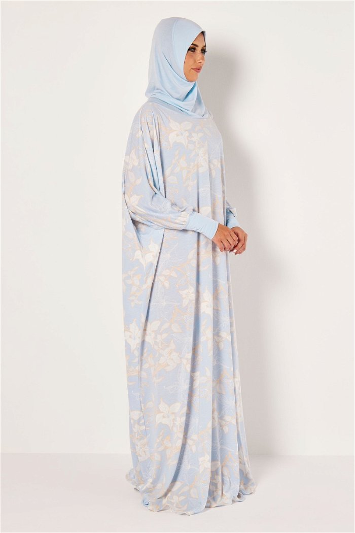 Flower Printed Prayer Dress with Matching Veil product image 2