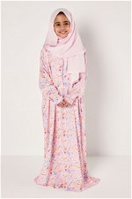Girl's Zipper Prayer Dress with Matching Veil and Elastic Sleeves product image 2