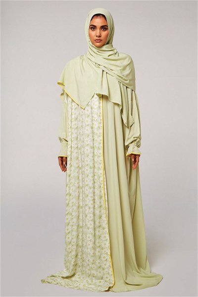 Side-Open-Style Flower Pattern Prayer Dress product image