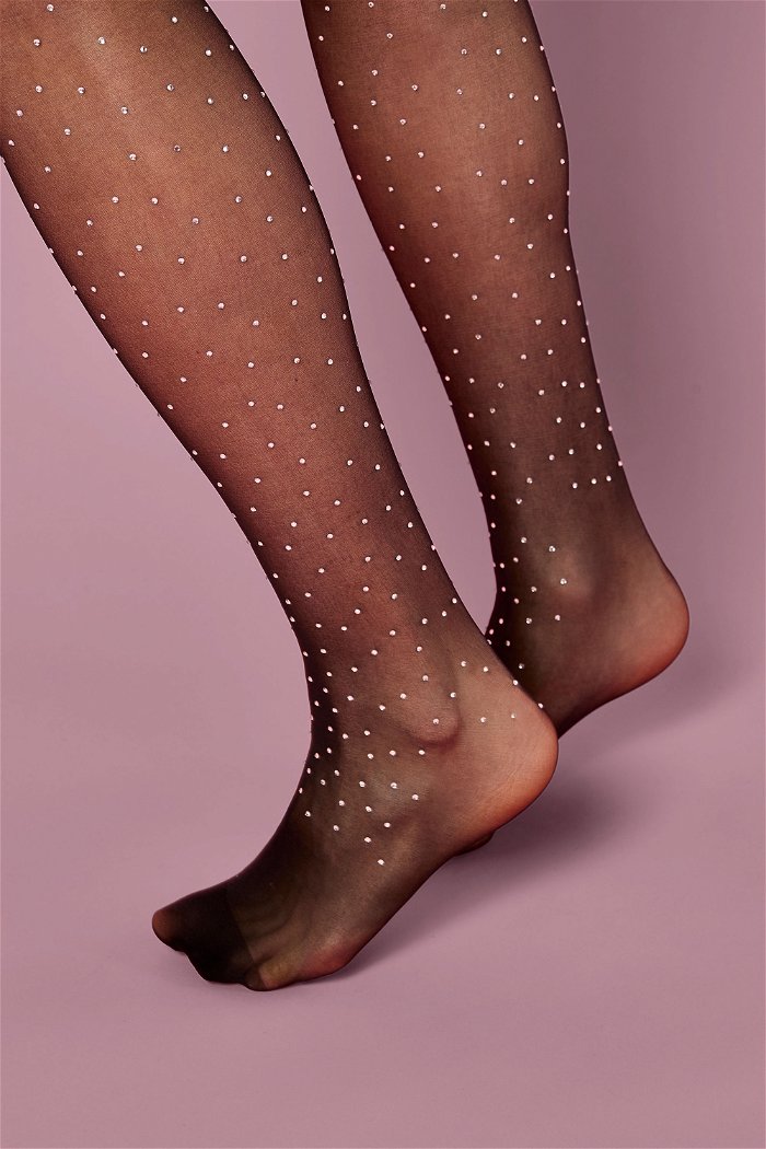 Radiate Love Long Hula Hoop tights embellished with rhinestones product image 2