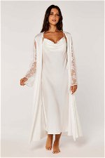 Romantic Lace Sleeve Bridal Robe product image 4