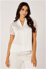 Bridal Satin Pyjama with Lace Details product image 3