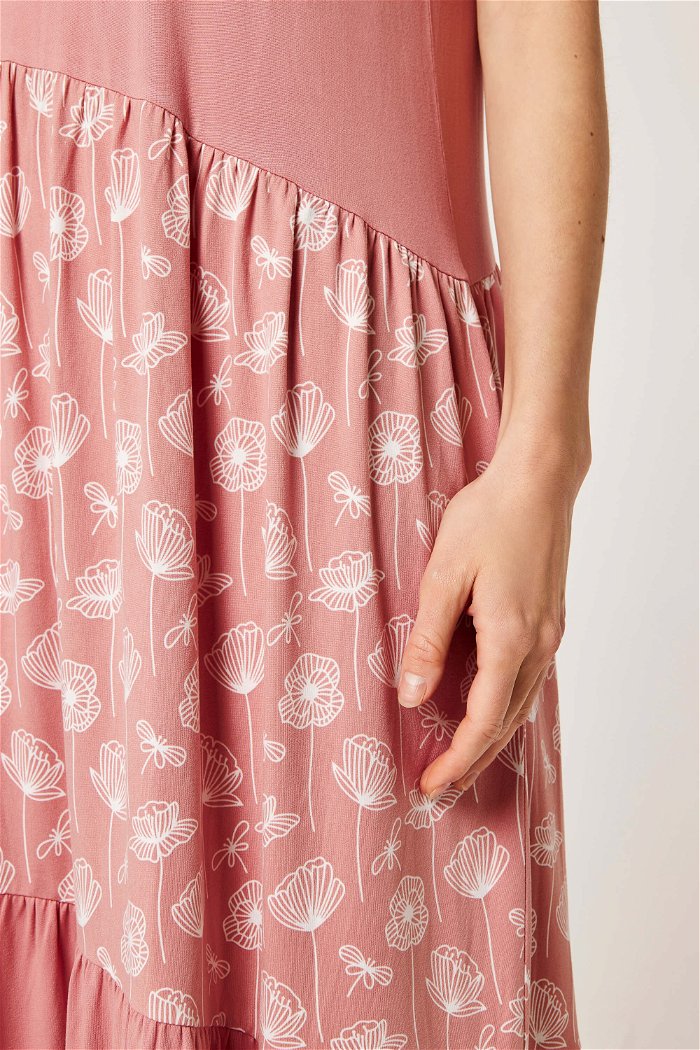 فستان طويل بطبعة الزهور product image 5