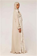 Layered Flower Print Prayer Dress with Matching Veil product image 3