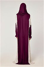 Zippered Flower Print Prayer Dress with Matching Veil product image 6