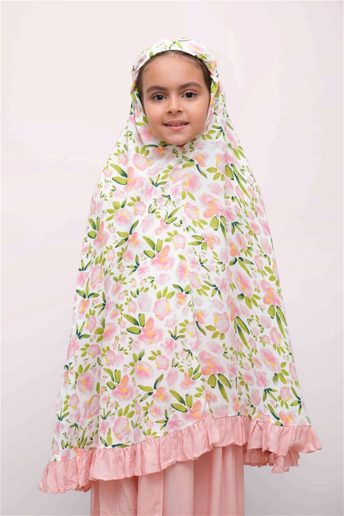 شرشف صلاة مع حجاب مطبوع للبنات product image 6