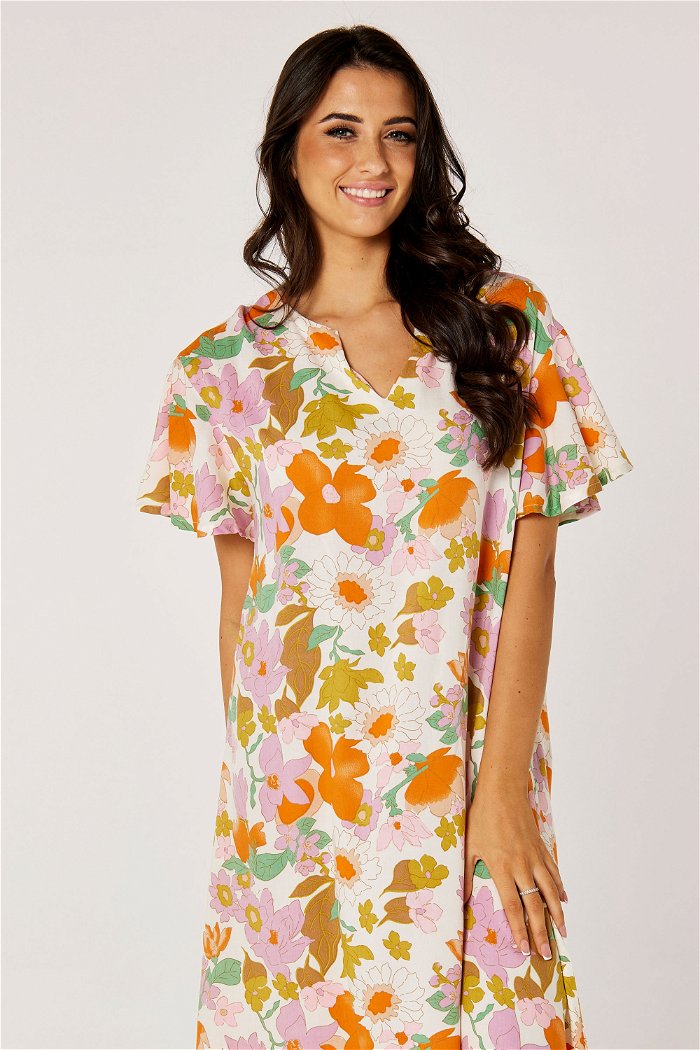 Midi Flower-Printed Night Gown product image 2