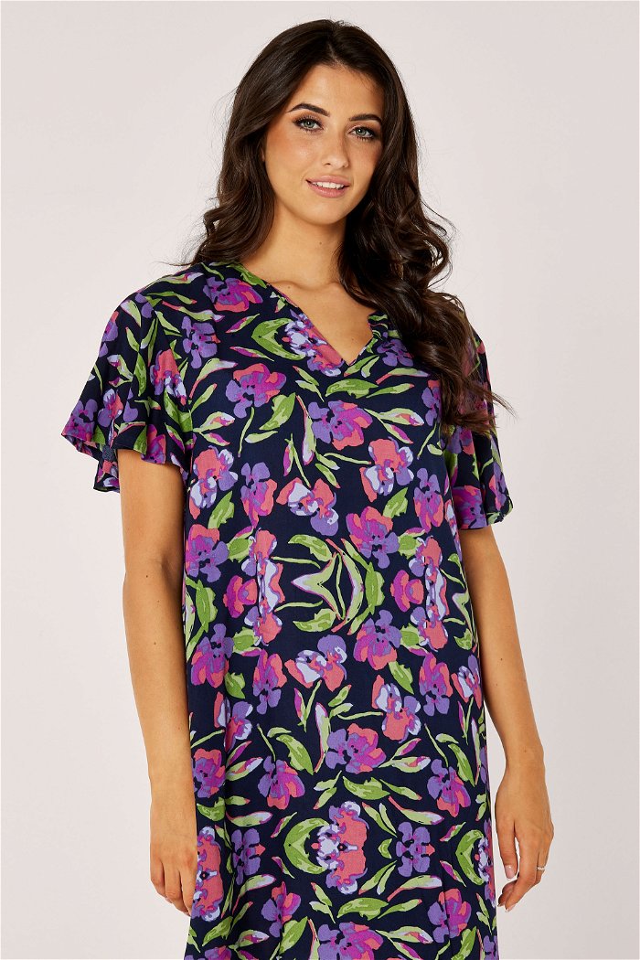 Midi Flower-Printed Night Gown product image 4