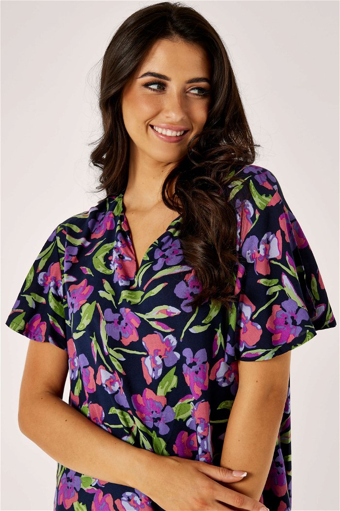 Midi Flower-Printed Night Gown product image 3