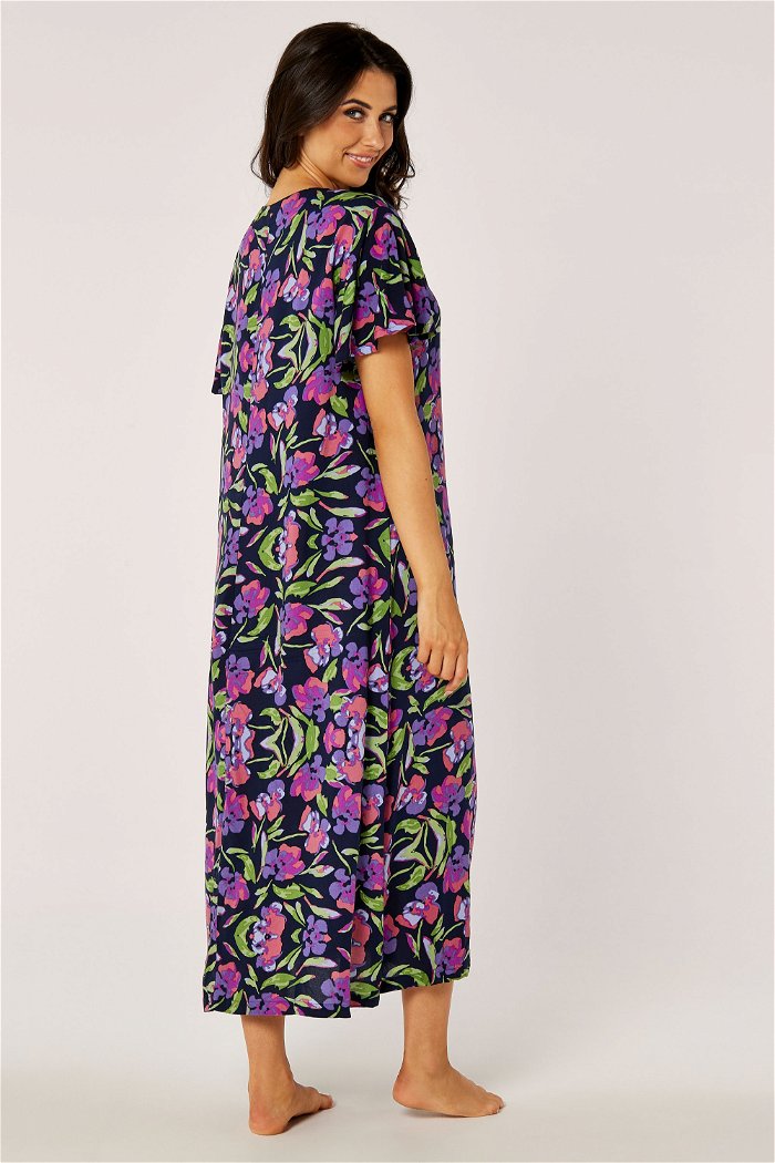 Midi Flower-Printed Night Gown product image 5
