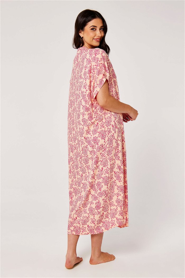 Flower Printed Midi Night Gown product image 5