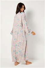 2 Piece Flower Printed Dress and Kimono Set with Matching Belt product image 3