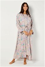 2 Piece Flower Printed Dress and Kimono Set with Matching Belt product image 9