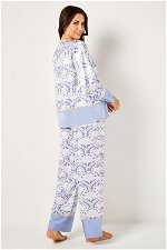 2 Pieces Chic Printed lounging Set with Gold Details product image 6