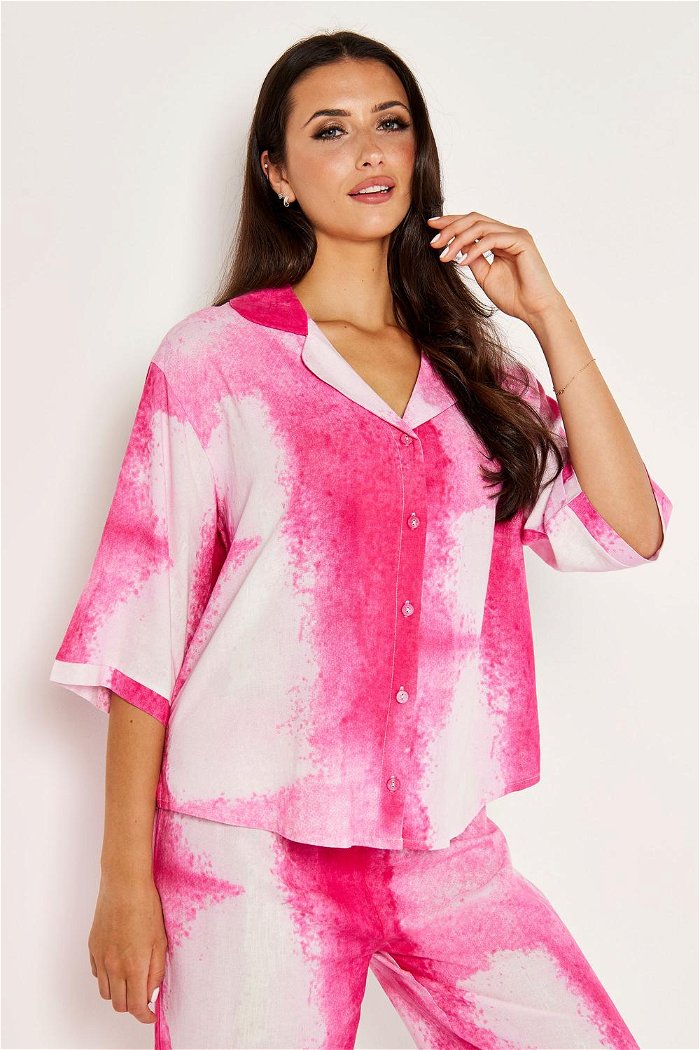 2 Piecse Wide Cut Tie Dye lounging Set product image 2