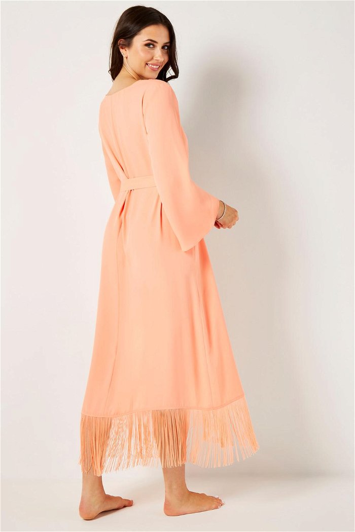 Fringes and Triangle Cut Belted Kaftan product image 4