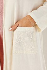 One Side Embroidered Kimono with Pocket product image 5