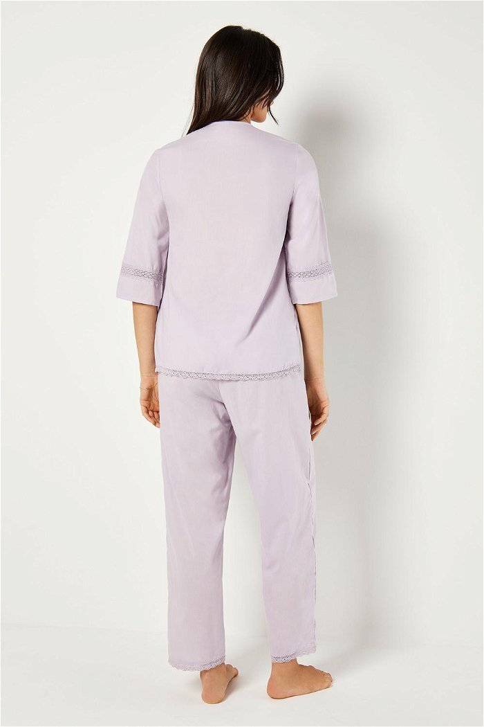 Classic Pyjama Set with Lace Details product image 6