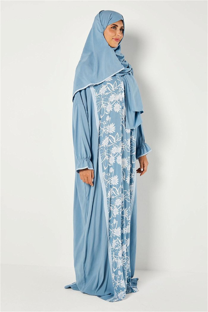Zipper Prayer Dress with Printed Front and Matching Veil product image 2