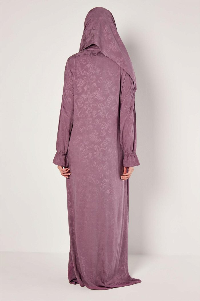 Side Open Prayer Dress with Side Tie and Long Elastic Sleeves product image 3
