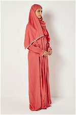 Side Open Prayer Dress with Side Tie and Matching Veil product image 3