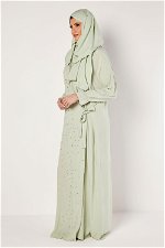 Side Open Prayer Dress with Side Tie and Elastic Sleeves product image 2