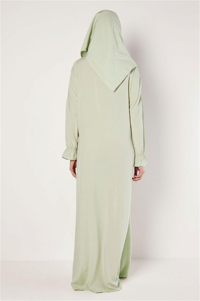 Side Open Prayer Dress with Side Tie and Elastic Sleeves product image 3