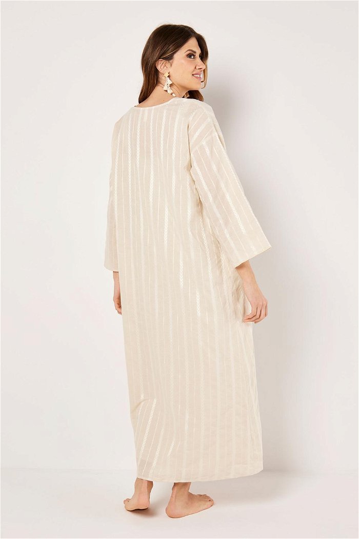 2 Pieces Jacquard Pattern Comfy and Elegant Cami Dress and Kimono Set product image 6